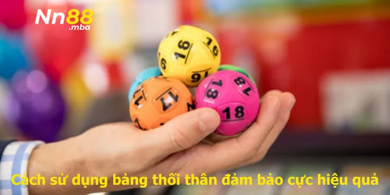 Cách sử dụng bảng thối thân đảm bảo cực hiệu quả